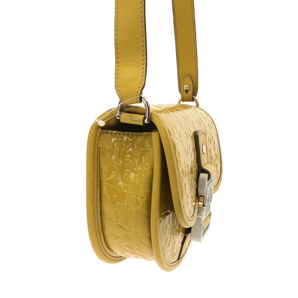 Dior Yellow Enamel Gallop Bag Messenger Leather